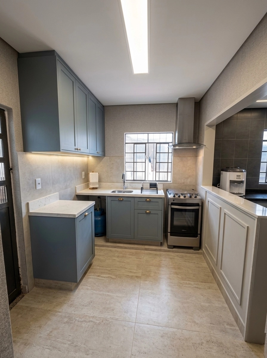 Transitional Kitchen design — interior photo by GenRoom AI