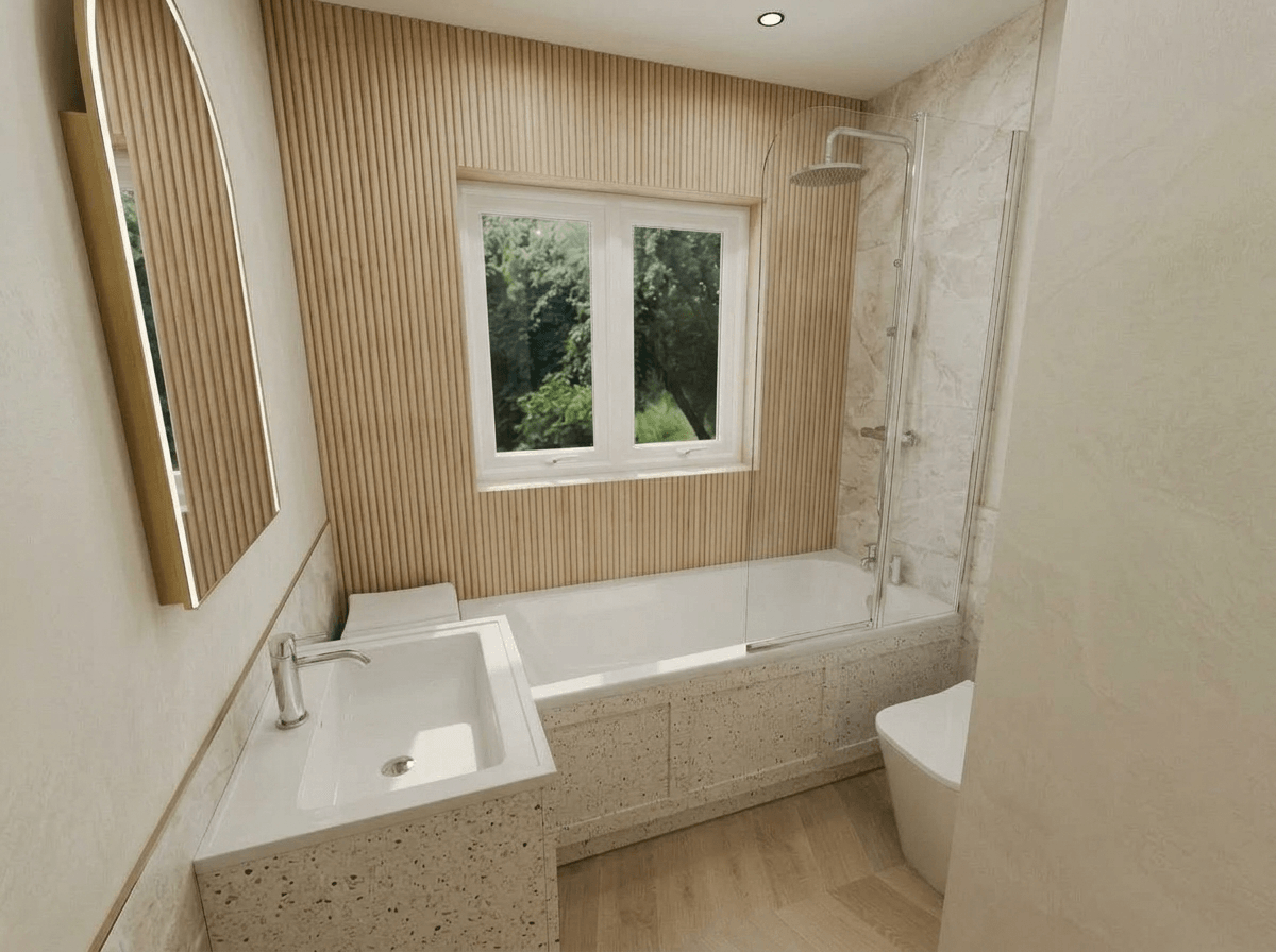 Bathroom interior in no_style style — photo by GenRoom AI