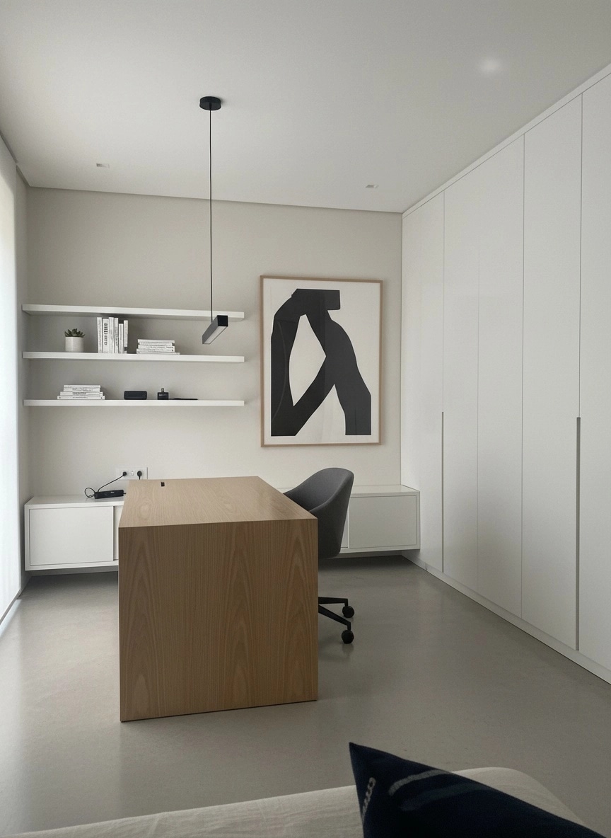 Interior design in Minimalism style — office_space by GenRoom AI