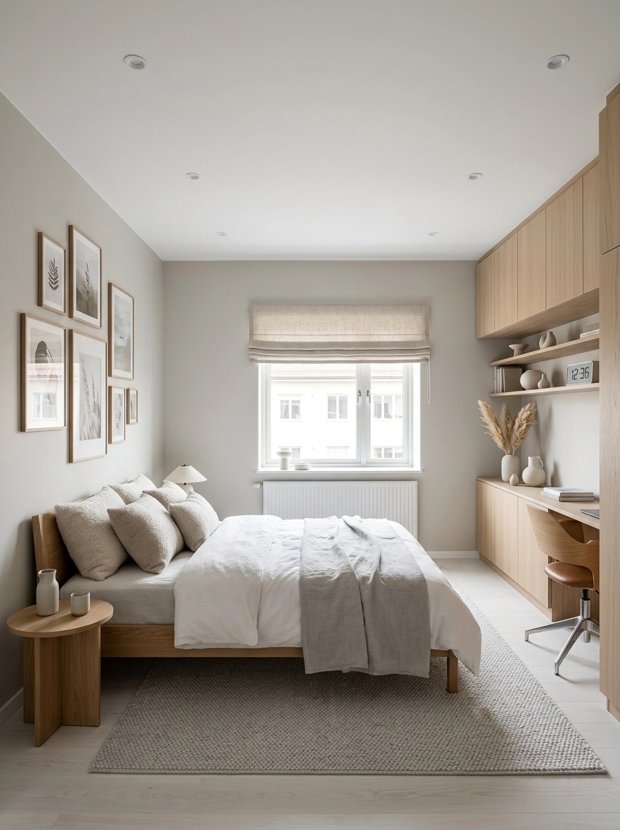 Interior design in Scandinavian style — Bedroom by GenRoom AI