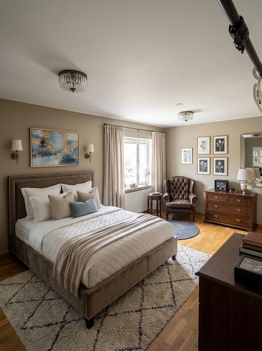 Interior design in Transitional style — Bedroom by GenRoom AI