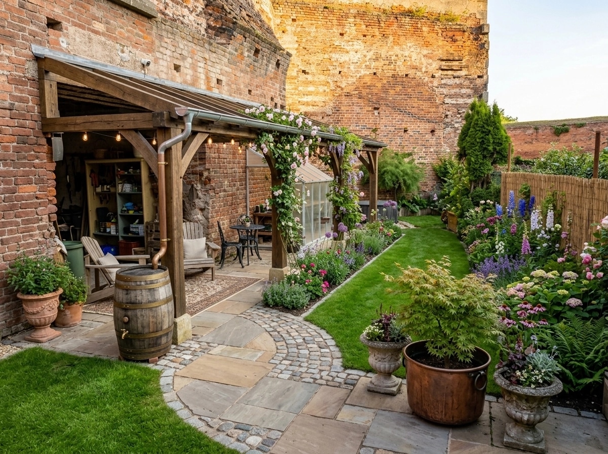 Country Rustic Garden Yard design — yard photo by GenRoom AI