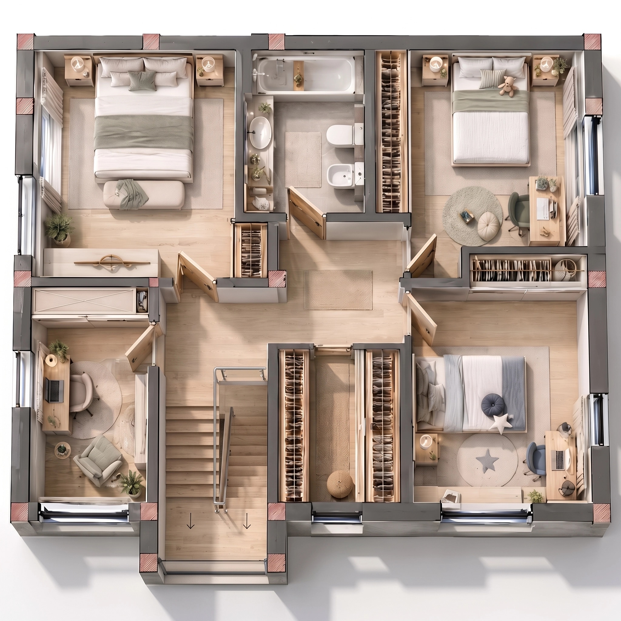 Interior design in Contemporary style — Living Room by GenRoom AI