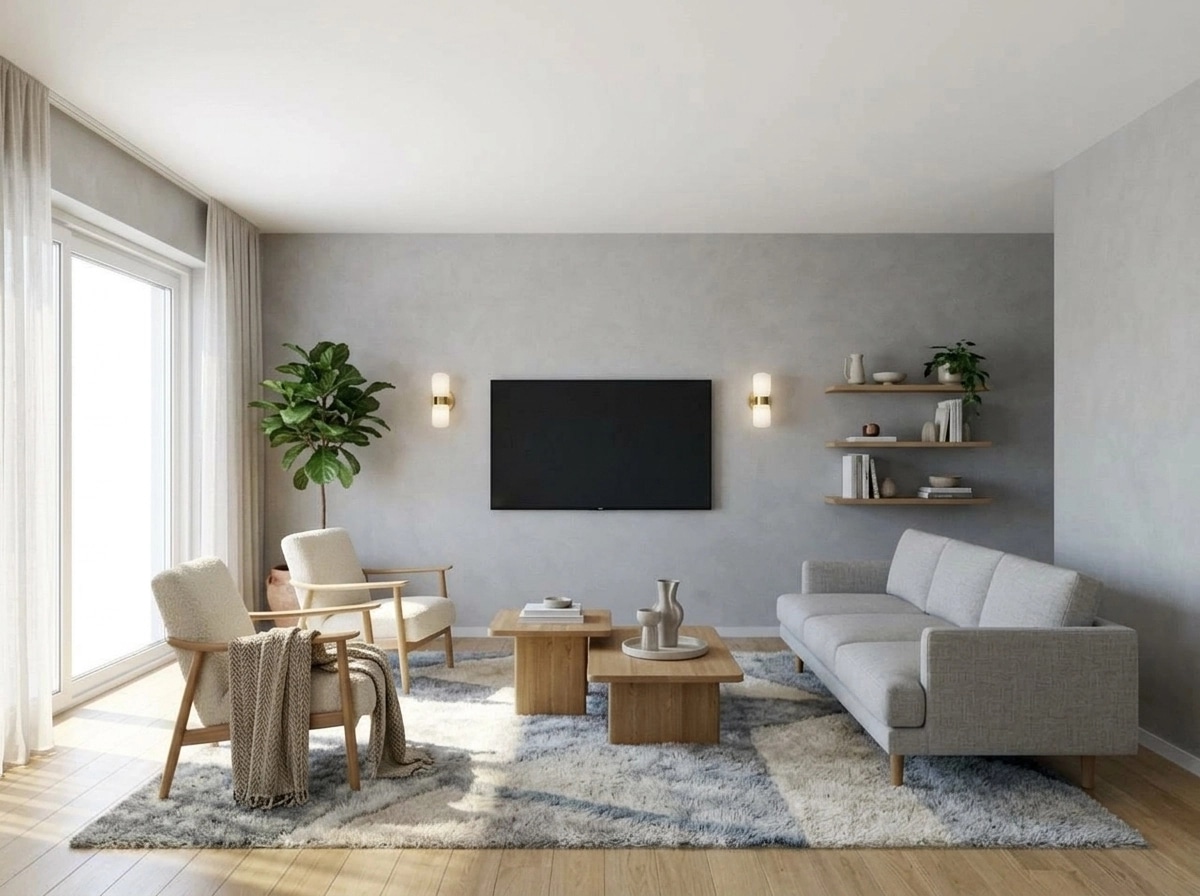 Scandinavian Living Room design — interior photo by GenRoom AI