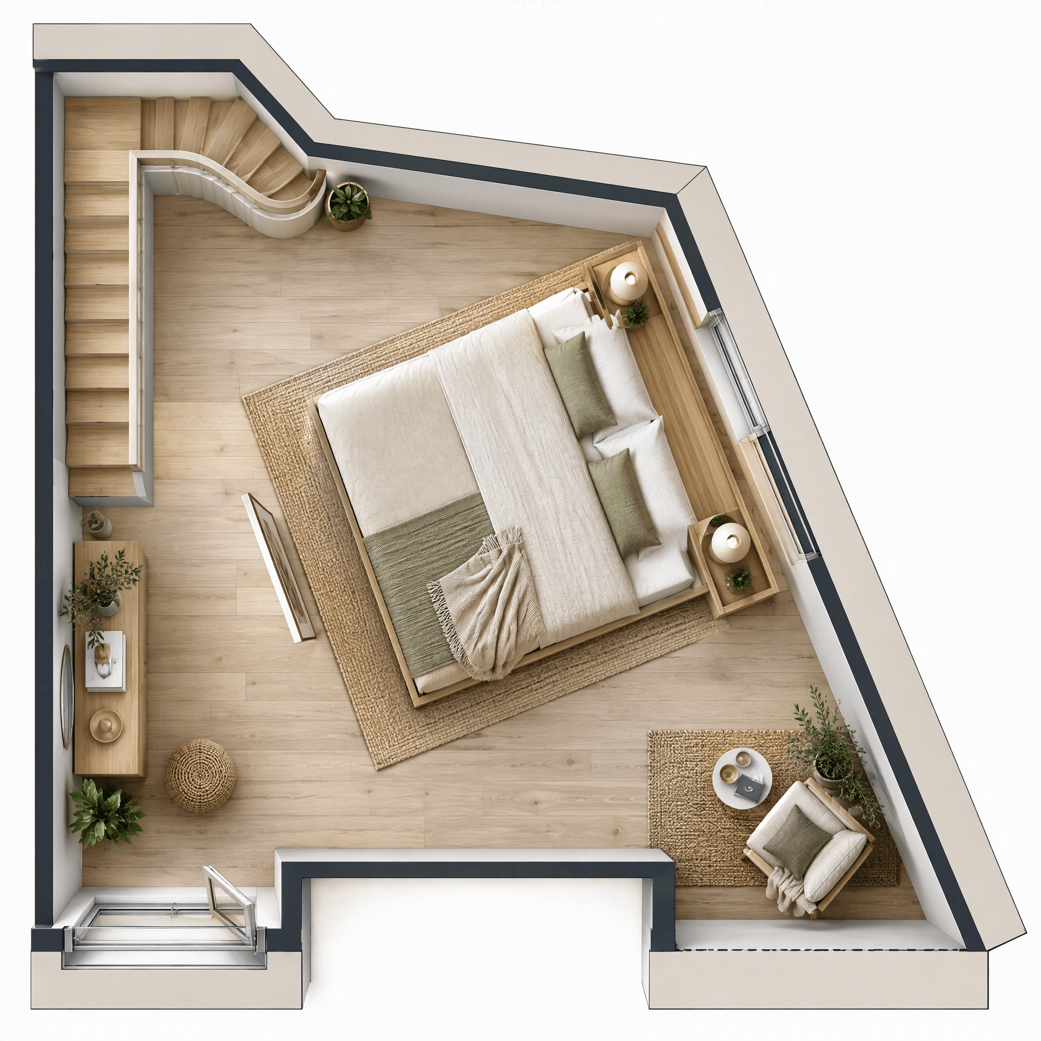 Scandinavian Living Room design — interior photo by GenRoom AI
