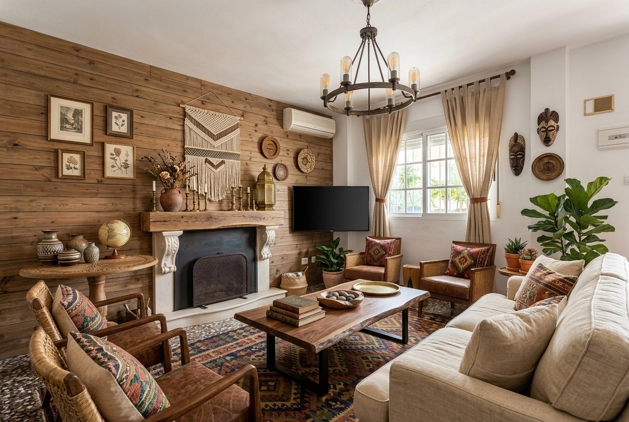 Modern Farmhouse Salon design — interior photo by GenRoom AI