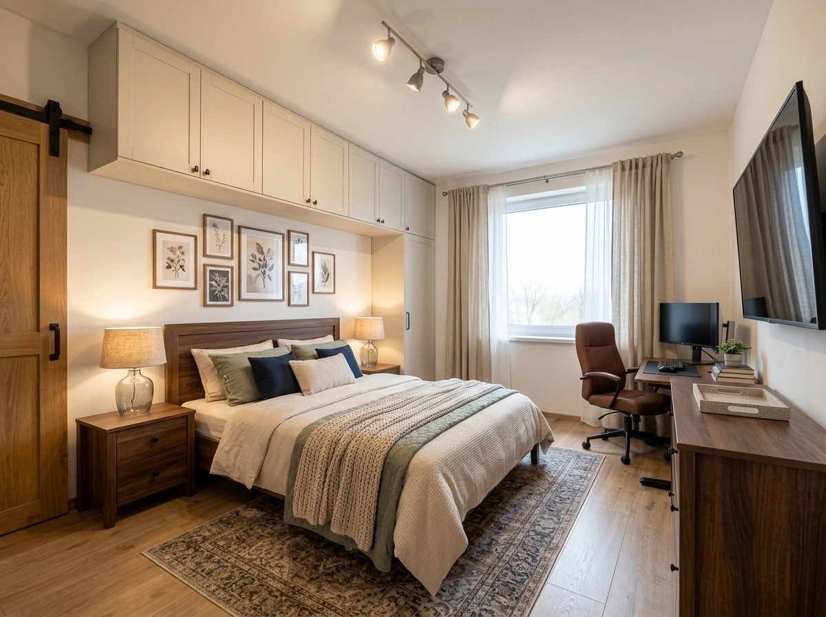 Interior design in Modern Farmhouse style — Bedroom by GenRoom AI