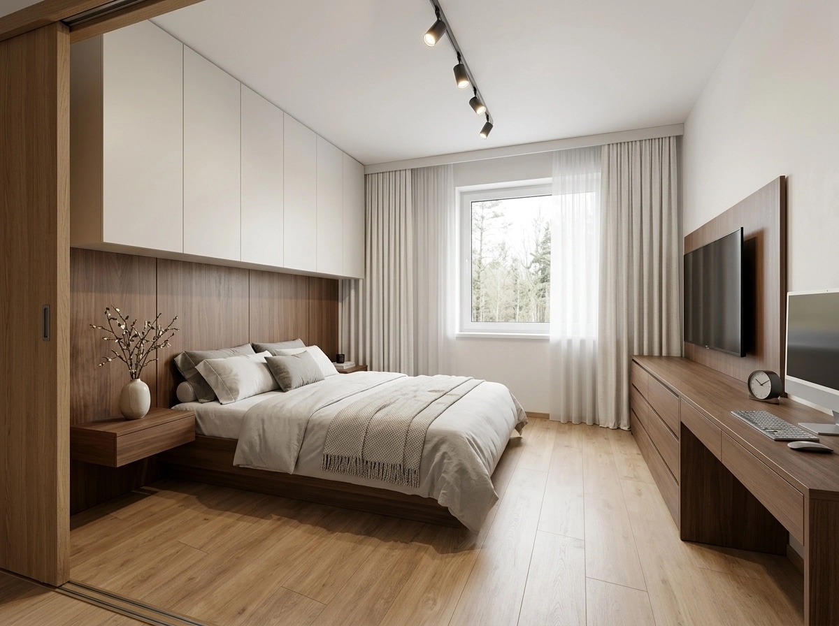 Minimalism Bedroom design — interior photo by GenRoom AI