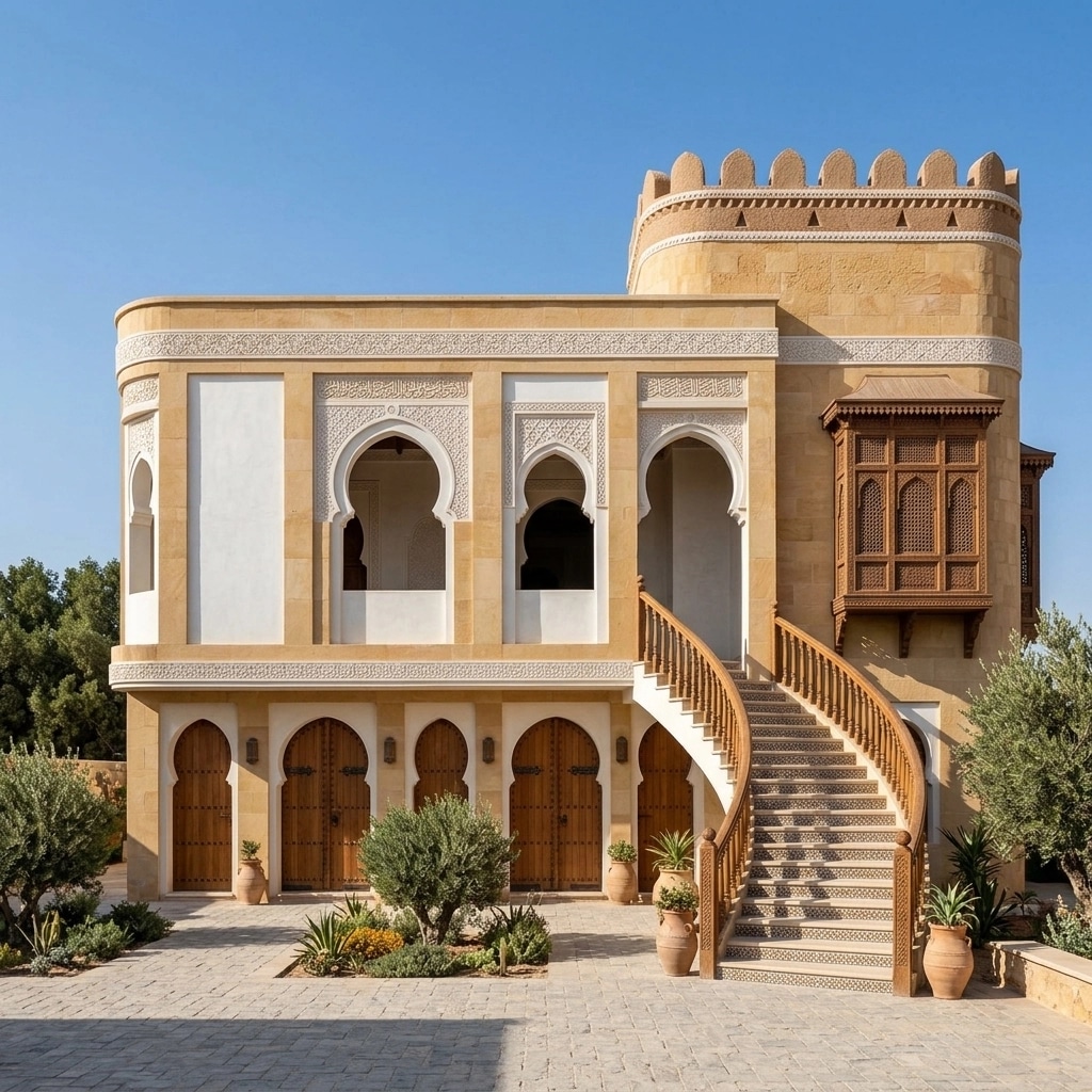Arabian Facade Facade design — facade photo by GenRoom AI