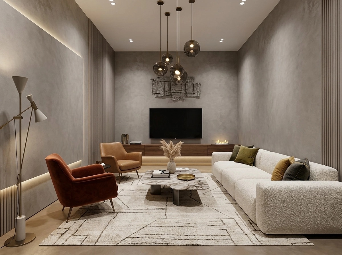 Interior design in Contemporary style — Living Room by GenRoom AI