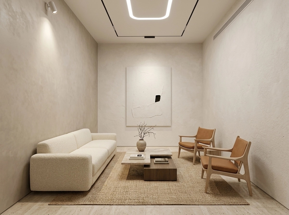 Minimalism Living Room design — interior photo by GenRoom AI