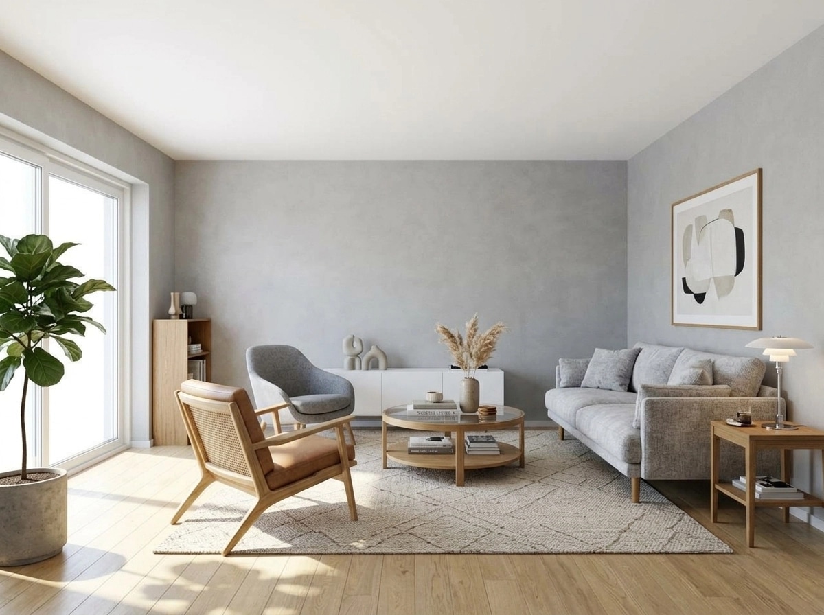 Interior design in Scandinavian style — Living Room by GenRoom AI