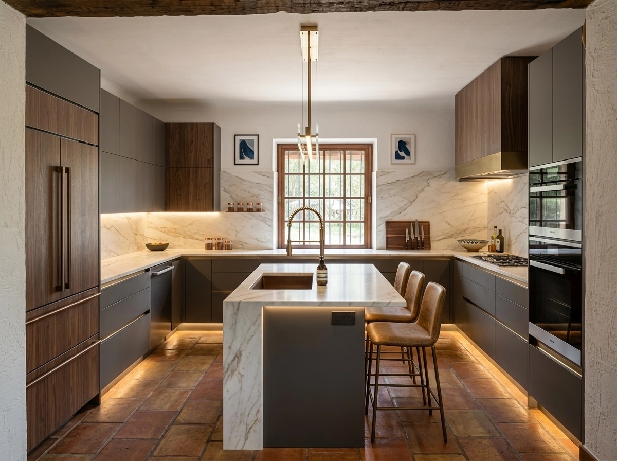 Interior design in Contemporary style — Kitchen by GenRoom AI