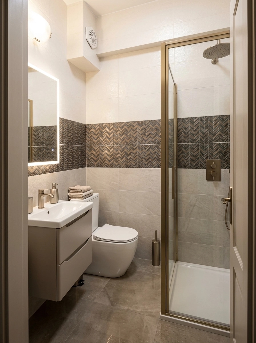 Bathroom interior in Contemporary style — photo by GenRoom AI