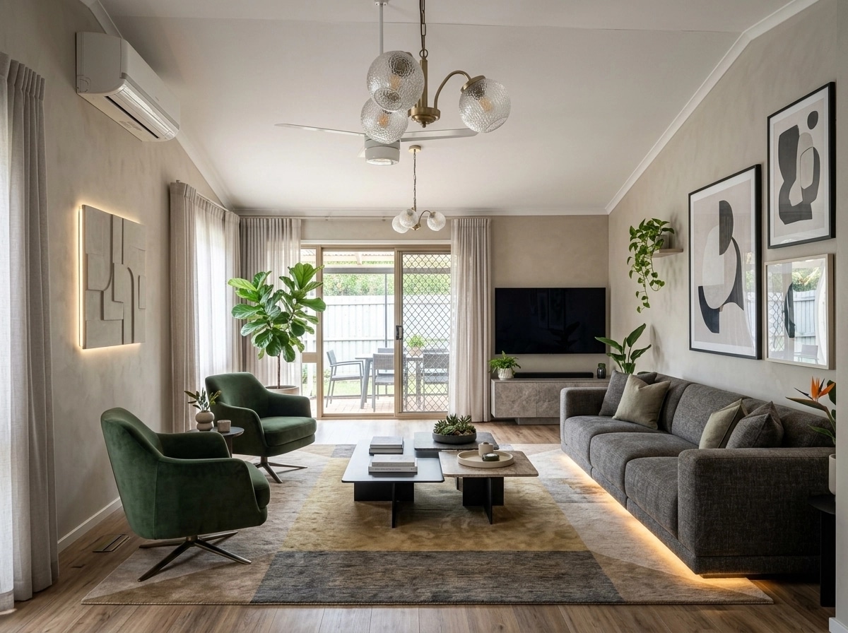 Interior design in Contemporary style — Living Room by GenRoom AI