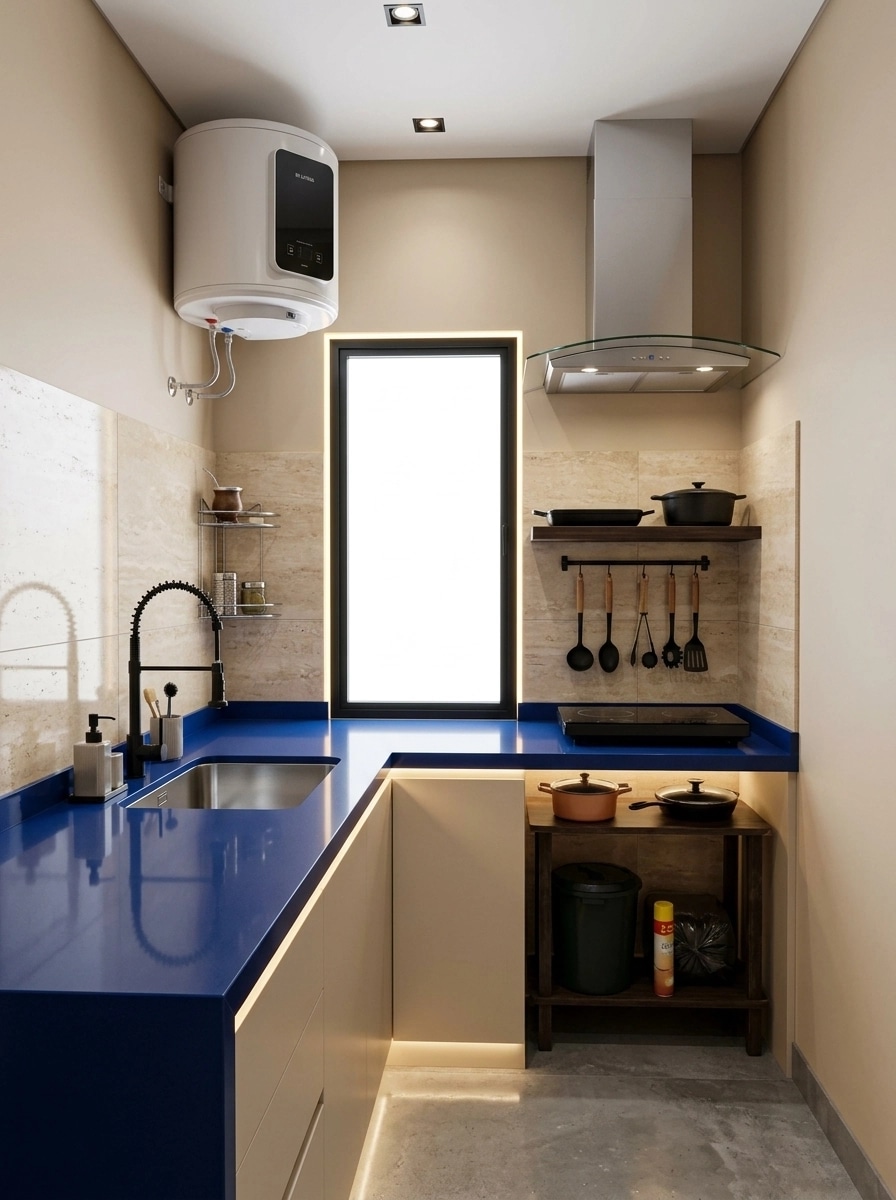 Kitchen interior in Contemporary style — photo by GenRoom AI
