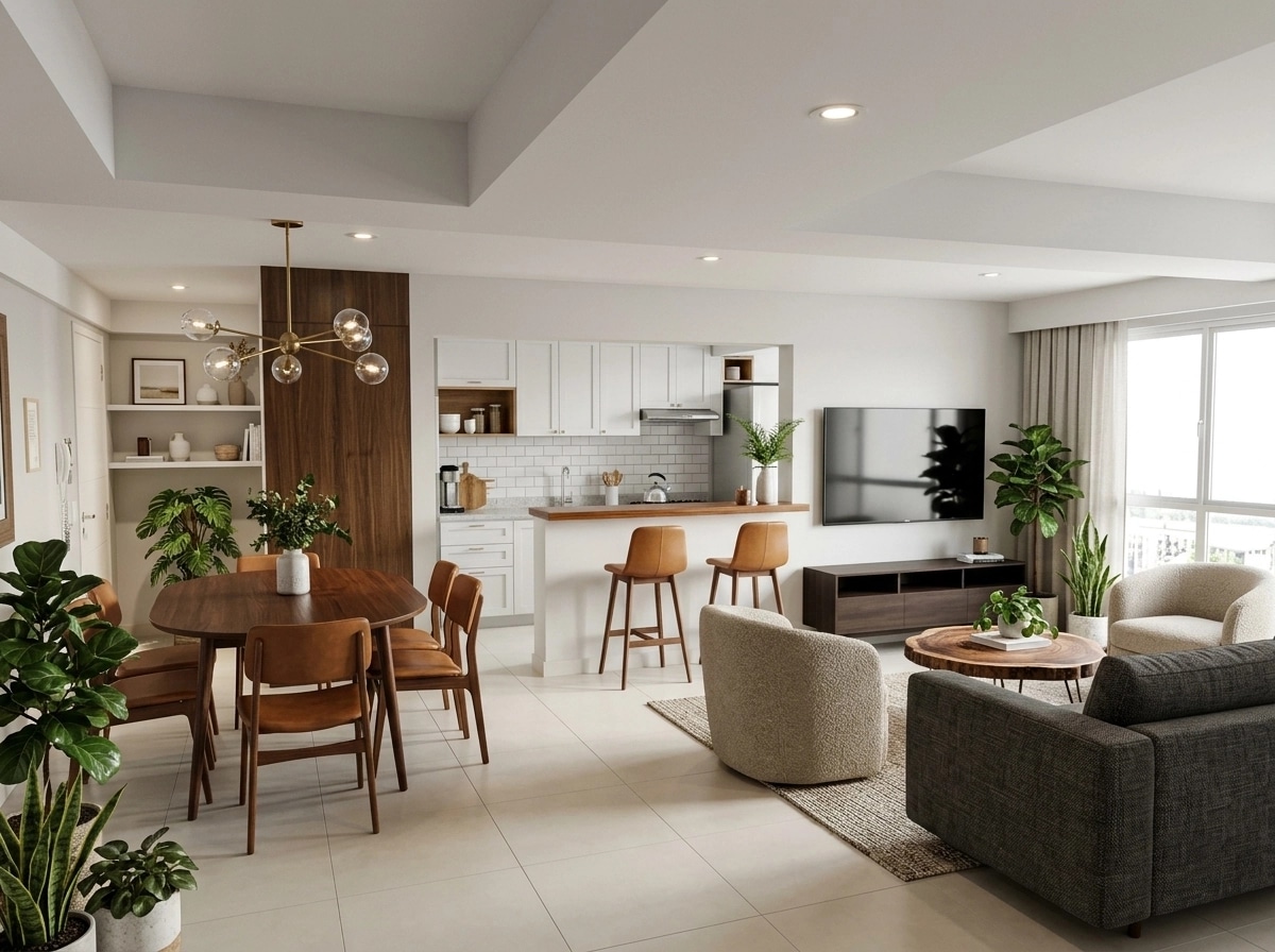 Modern Farmhouse Salon design — interior photo by GenRoom AI