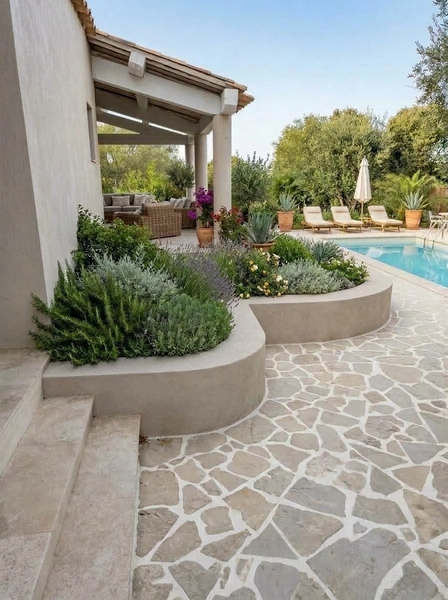 Design paisagístico em estilo Provence Garden — Jardim por GenRoom AI