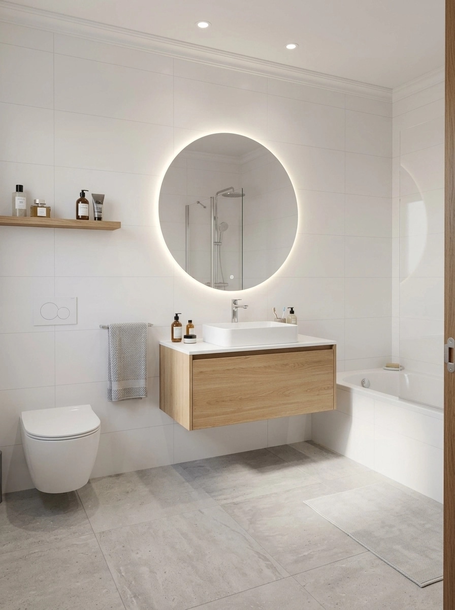 Bathroom interior in no_style style — photo by GenRoom AI