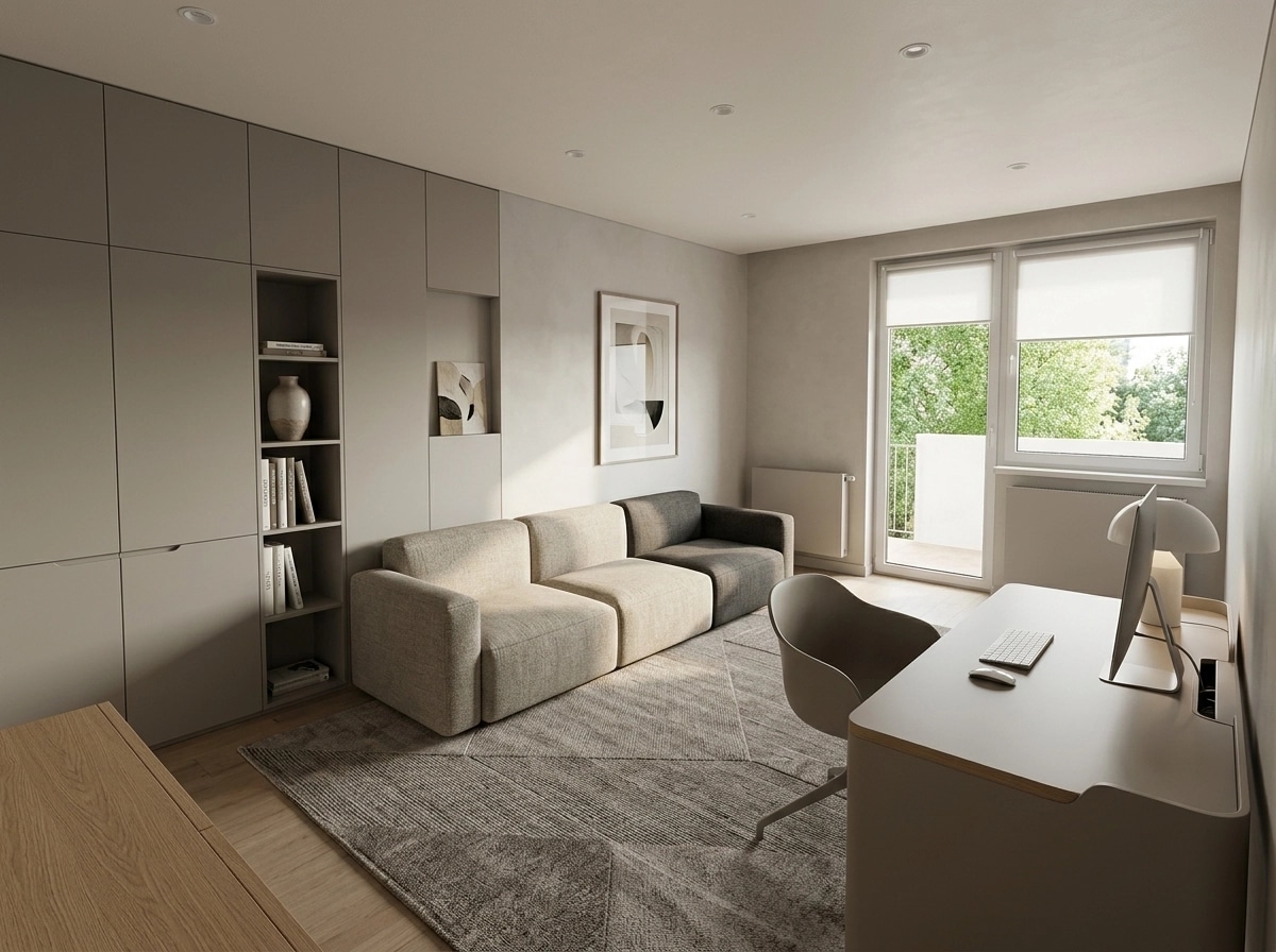 Interior design in Contemporary style — Living Room by GenRoom AI