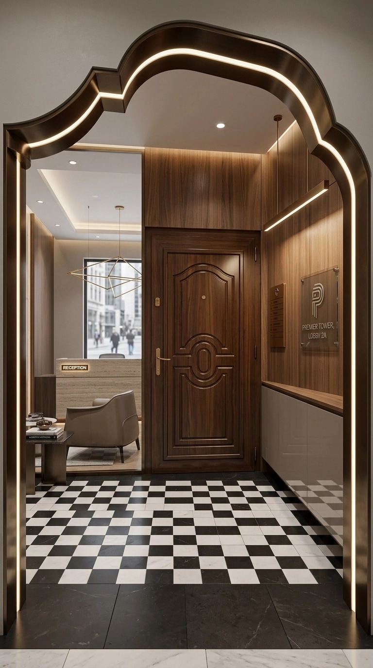 Interior design in Contemporary style — lobby by GenRoom AI