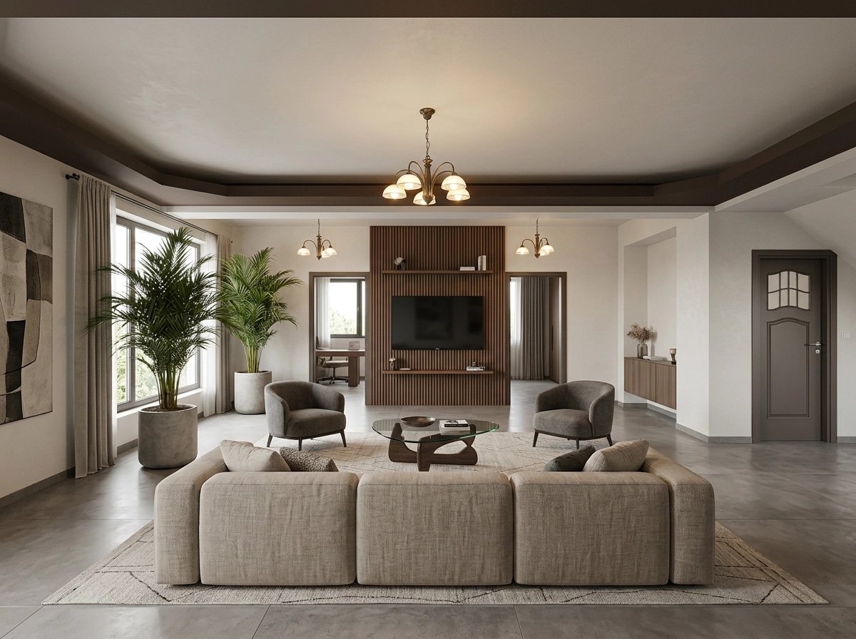 Interior design in Contemporary style — Living Room by GenRoom AI