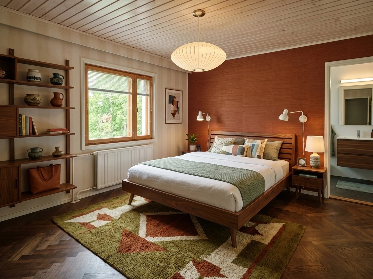 Mid-Century Modern Quarto design — interior photo by GenRoom AI