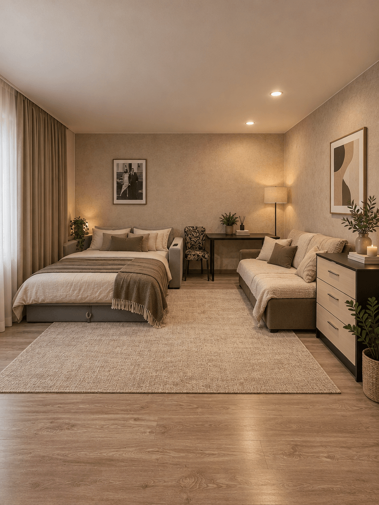 Interior design in Minimalism style — Bedroom by GenRoom AI