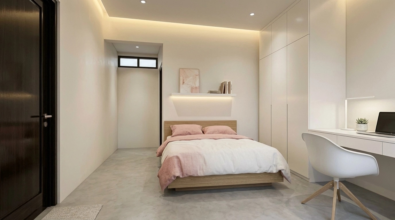 Minimalism Bedroom design — interior photo by GenRoom AI