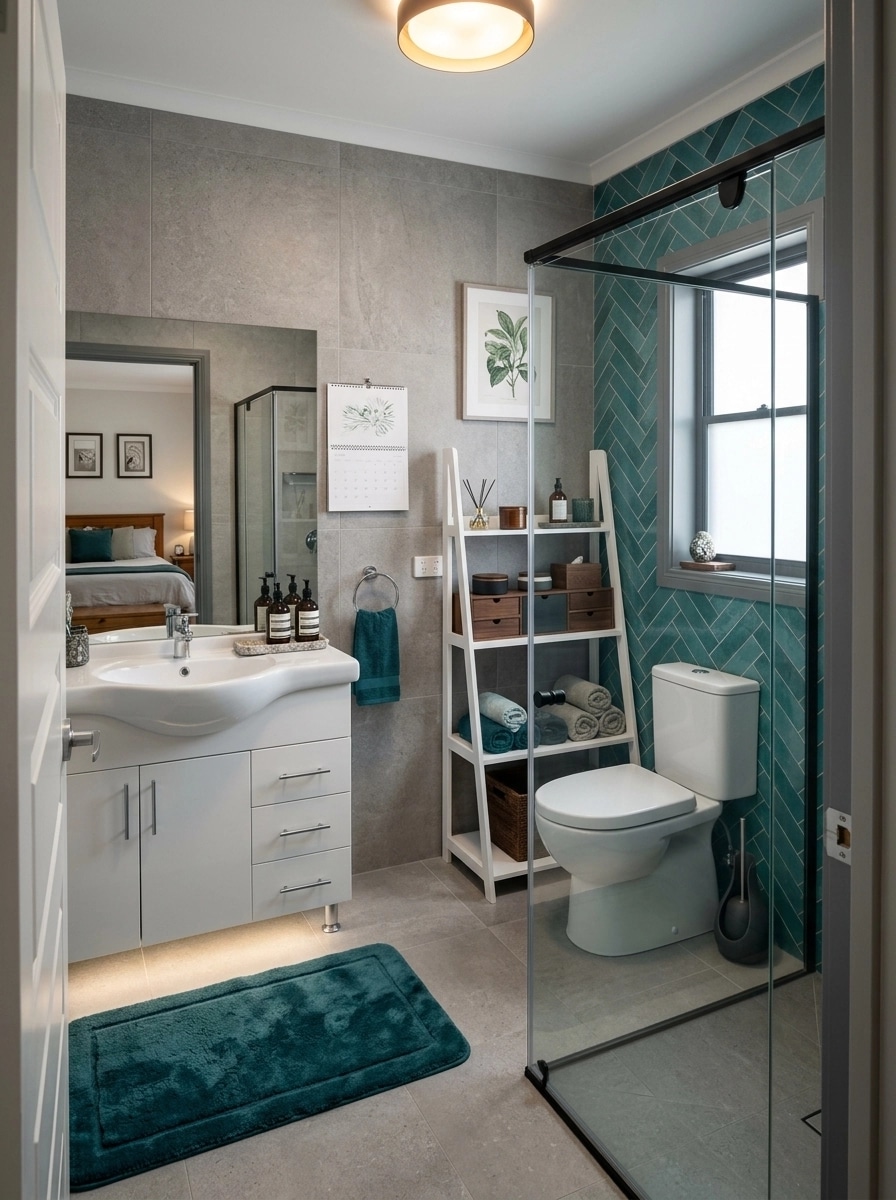 Bathroom interior in Contemporary style — photo by GenRoom AI