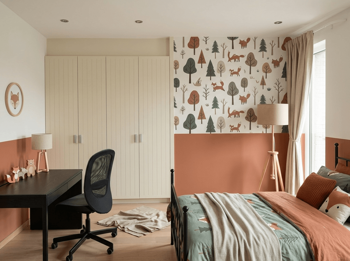Interior design in Scandinavian style — Bedroom by GenRoom AI