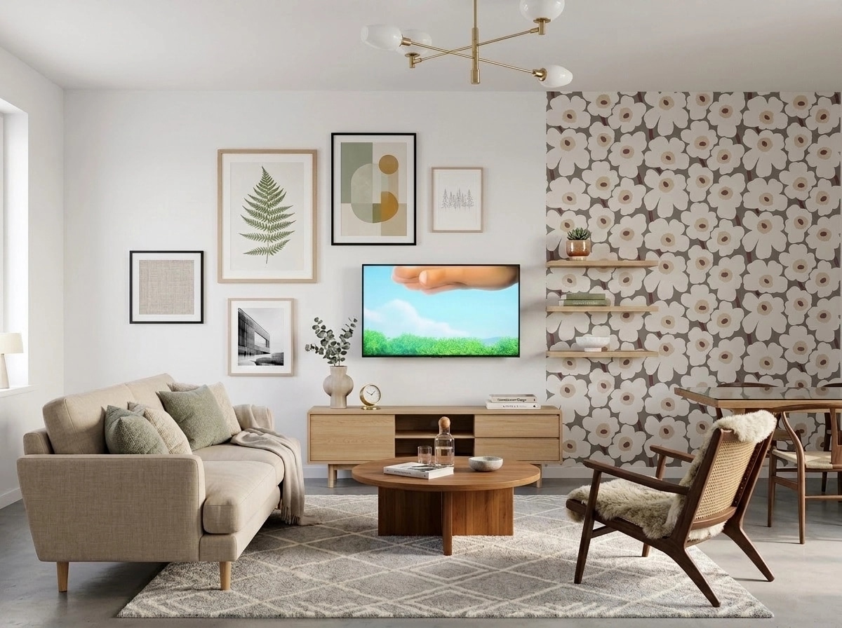 Scandinavian Living Room design — interior photo by GenRoom AI