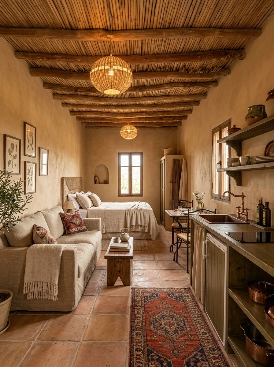 Interior design in Mediterranean style — studio by GenRoom AI