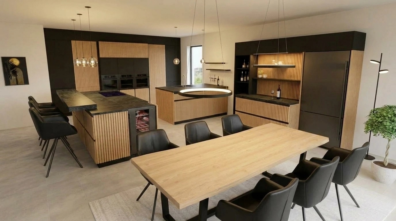 Kitchen interior in no_style style — photo by GenRoom AI