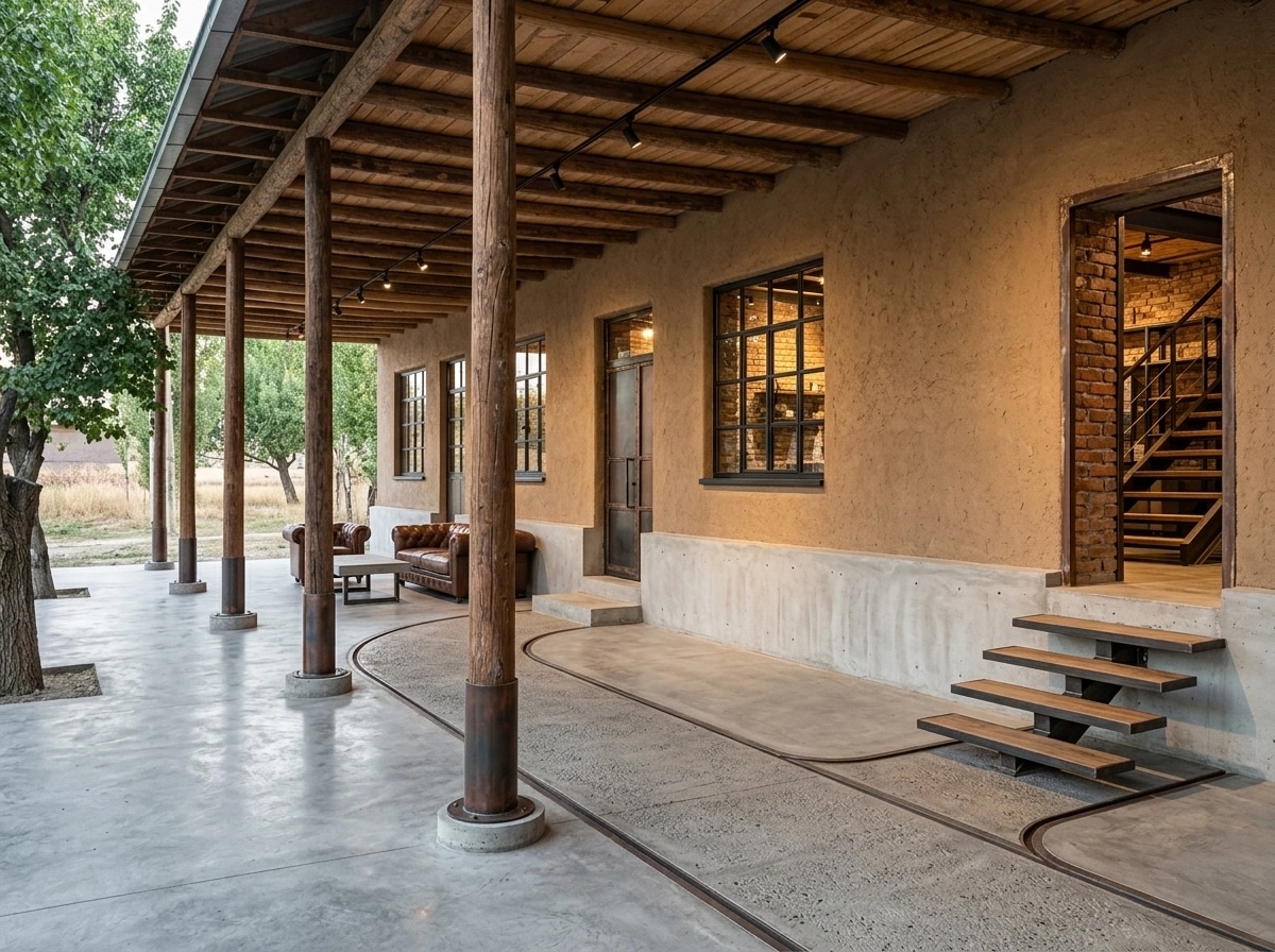 Facade design in Loft Facade style — photo by GenRoom AI