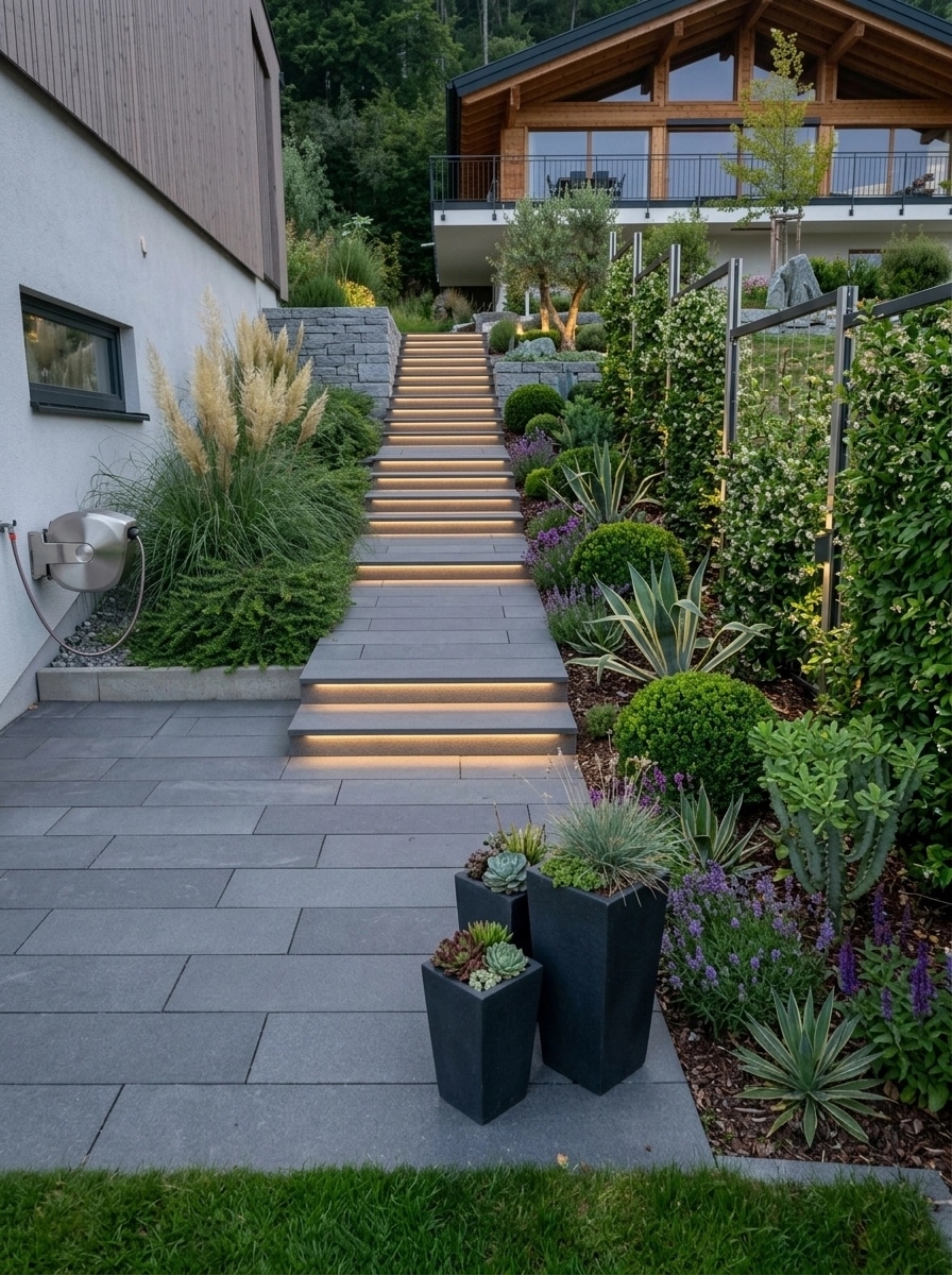 Landscape design in Contemporary Yard style — Yard by GenRoom AI
