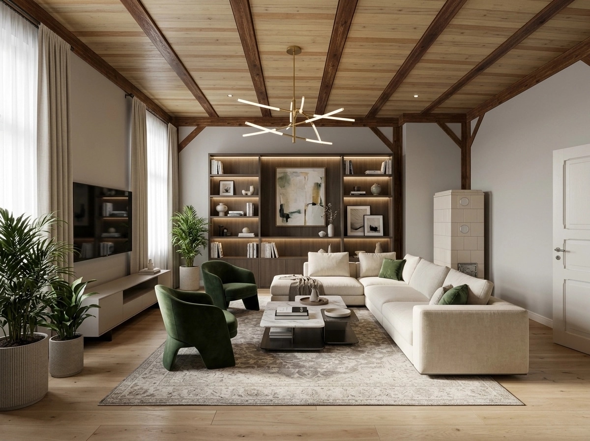Interior design in Contemporary style — Living Room by GenRoom AI