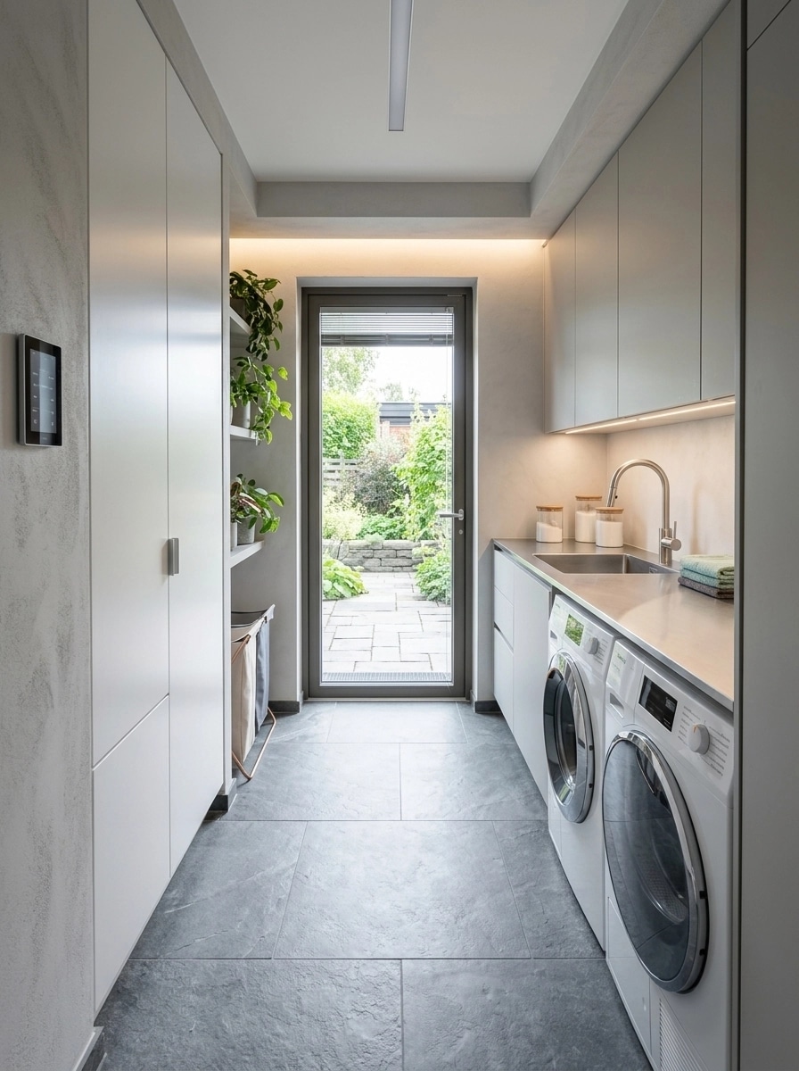 Interior design in Contemporary style — laundry by GenRoom AI