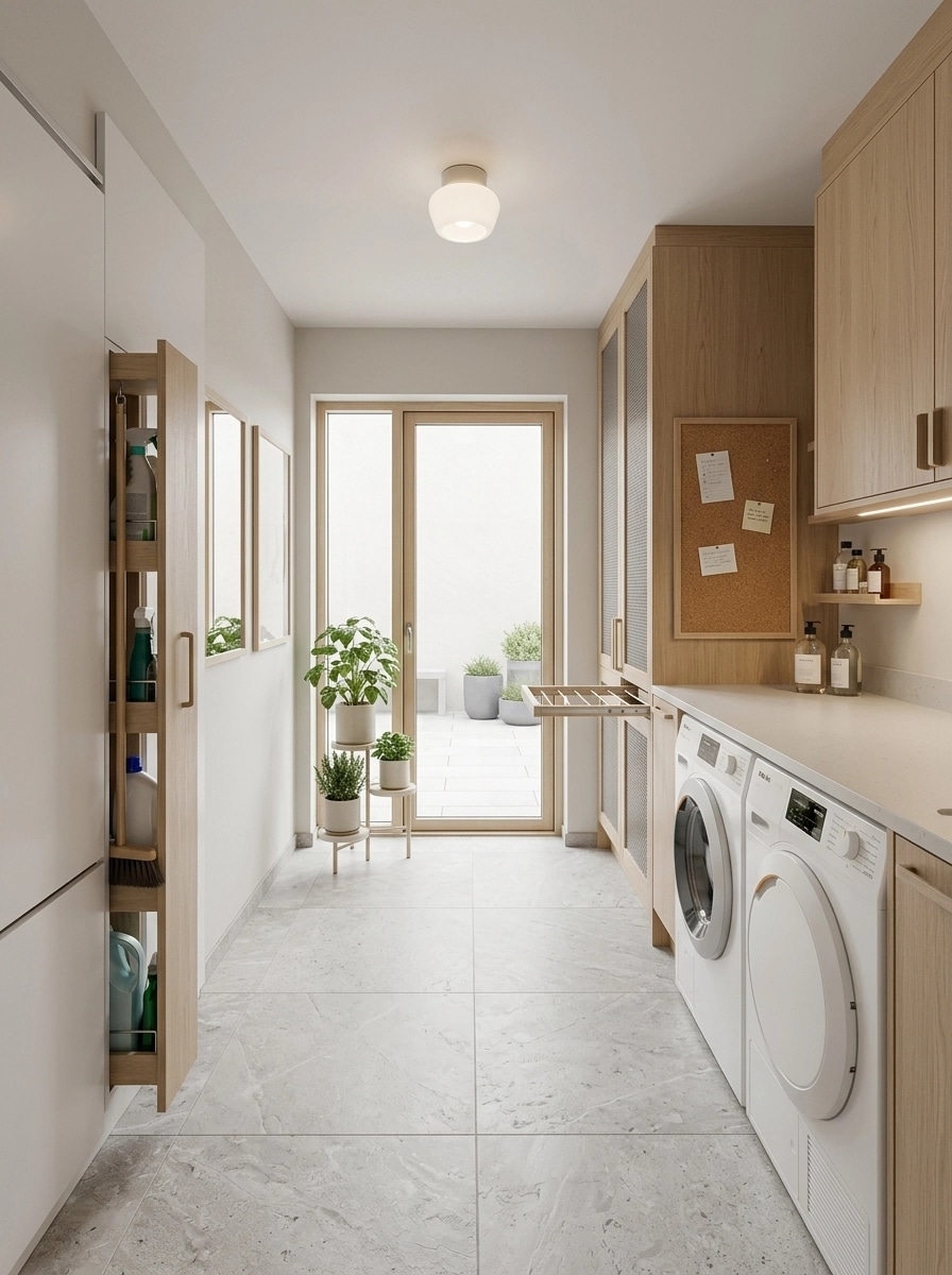 Interior design in Scandinavian style — laundry by GenRoom AI