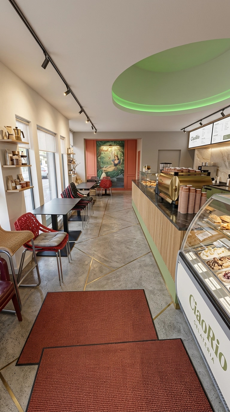 Interior design in Contemporary style — coffee_shop by GenRoom AI