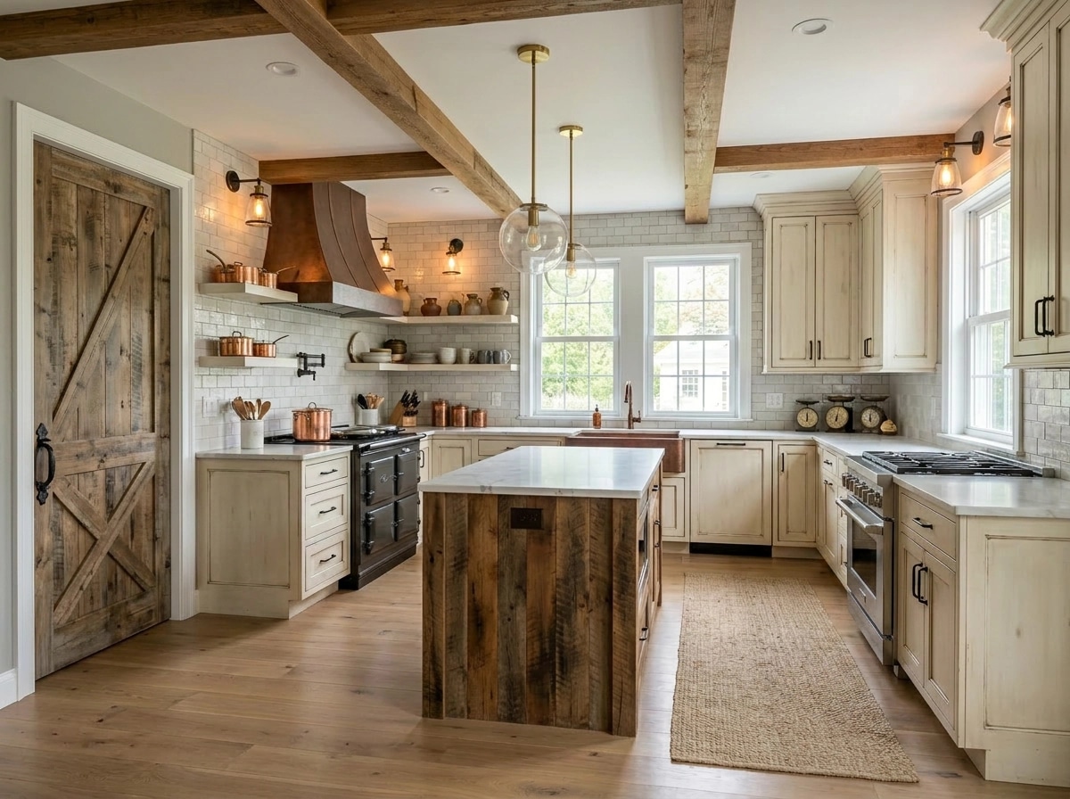 Kitchen interior in Biophilic style — photo by GenRoom AI