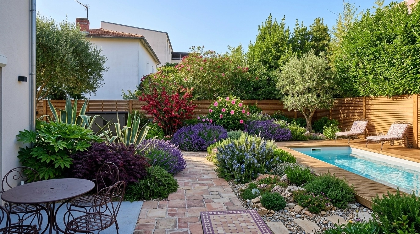 Landscape design in Provence Garden style — Yard by GenRoom AI