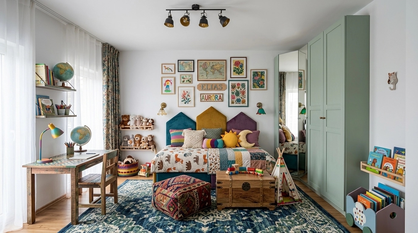 Interior design in Eclectic style — Kids Room by GenRoom AI