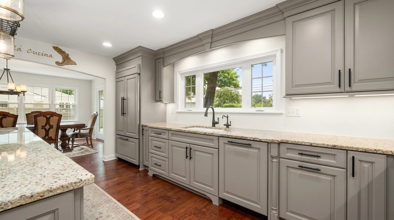 Interior design in Transitional style — Kitchen by GenRoom AI