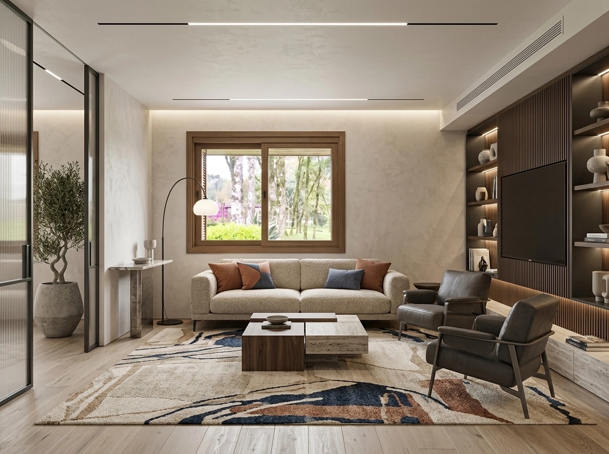 Interior design in Contemporary style — Living Room by GenRoom AI