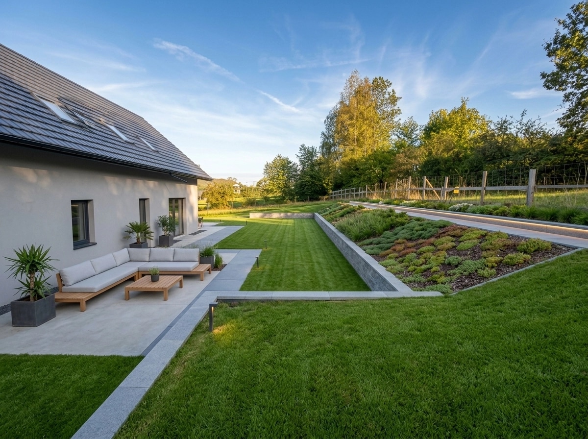 Landscape design in Minimalist Yard style — Yard by GenRoom AI