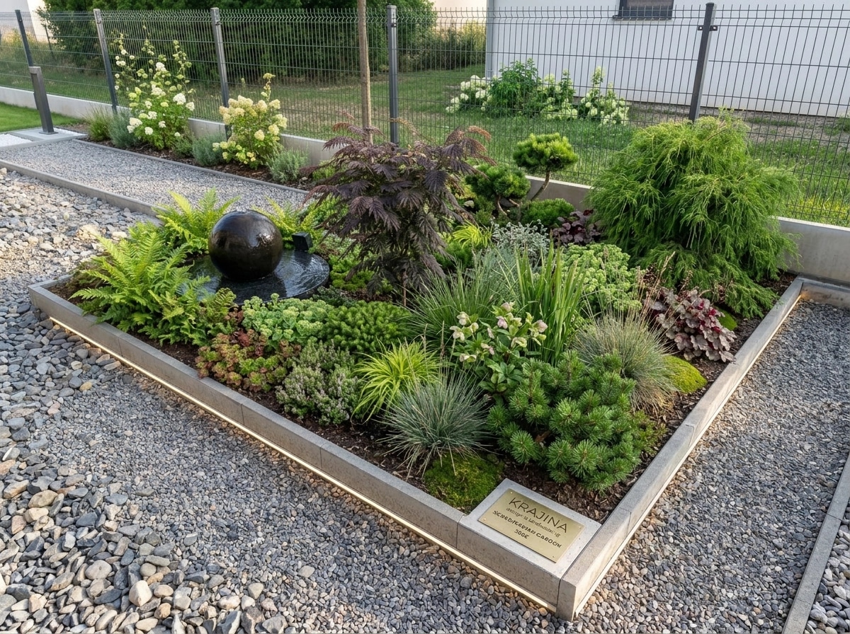 Landscape design in Scandinavian Garden style — Yard by GenRoom AI