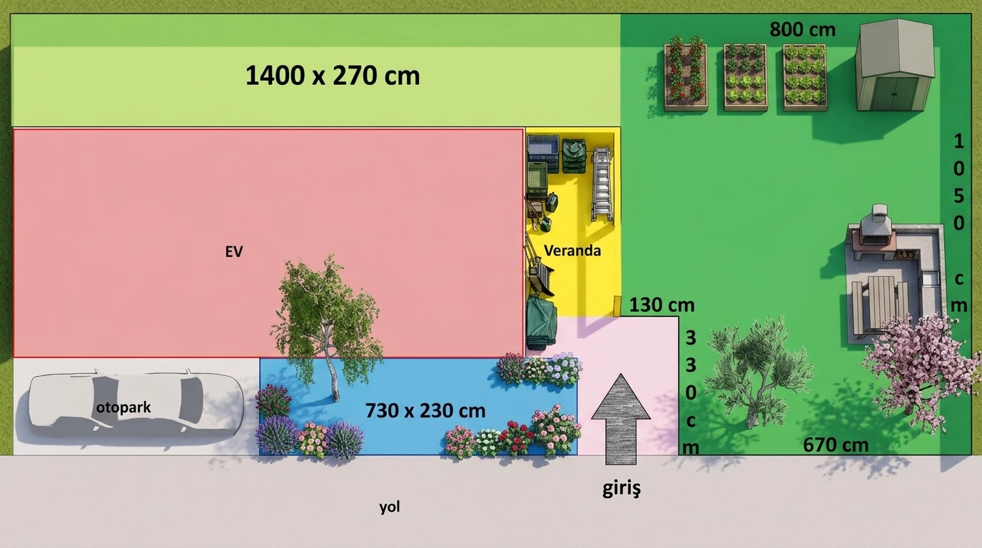 Yard design in no_style style — photo by GenRoom AI