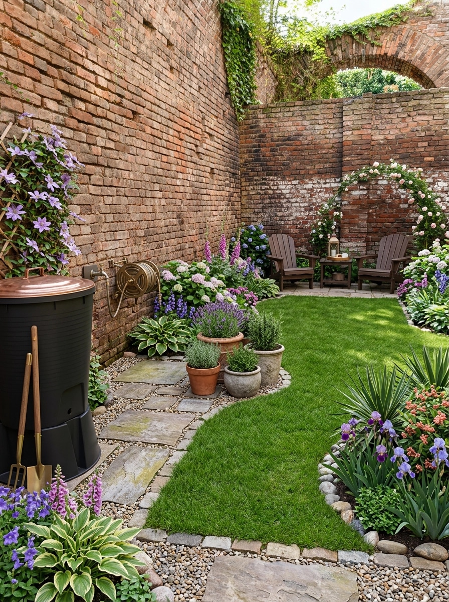 Country Rustic Garden Yard design — yard photo by GenRoom AI
