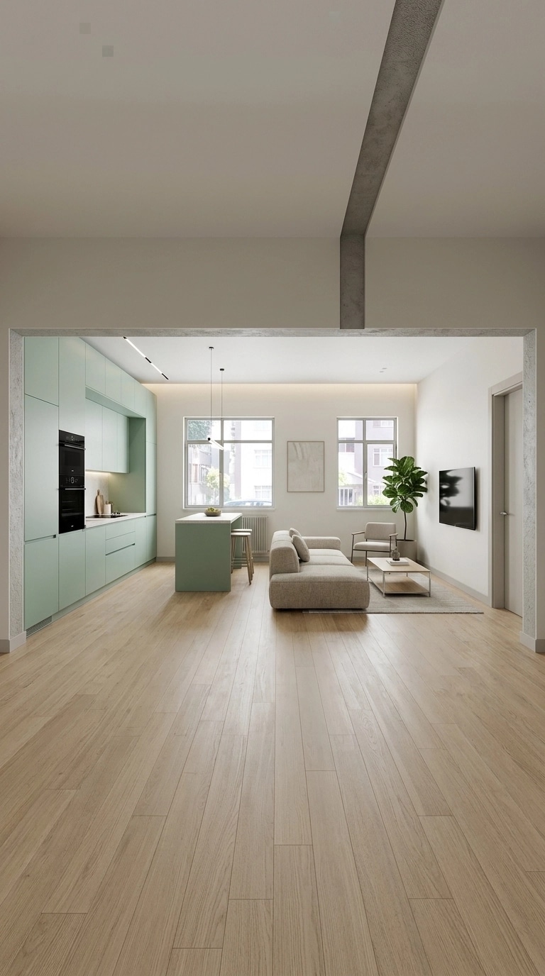 Minimalism Living Room design — interior photo by GenRoom AI